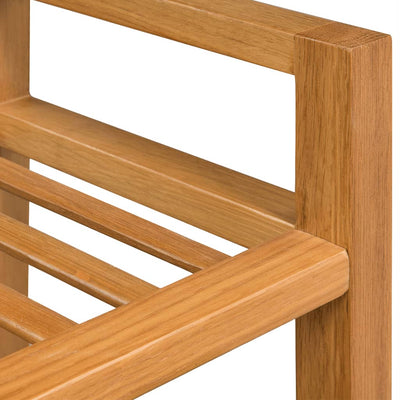 Mode Shoe Rack Solid Oak 2 Tiers Compact & Large