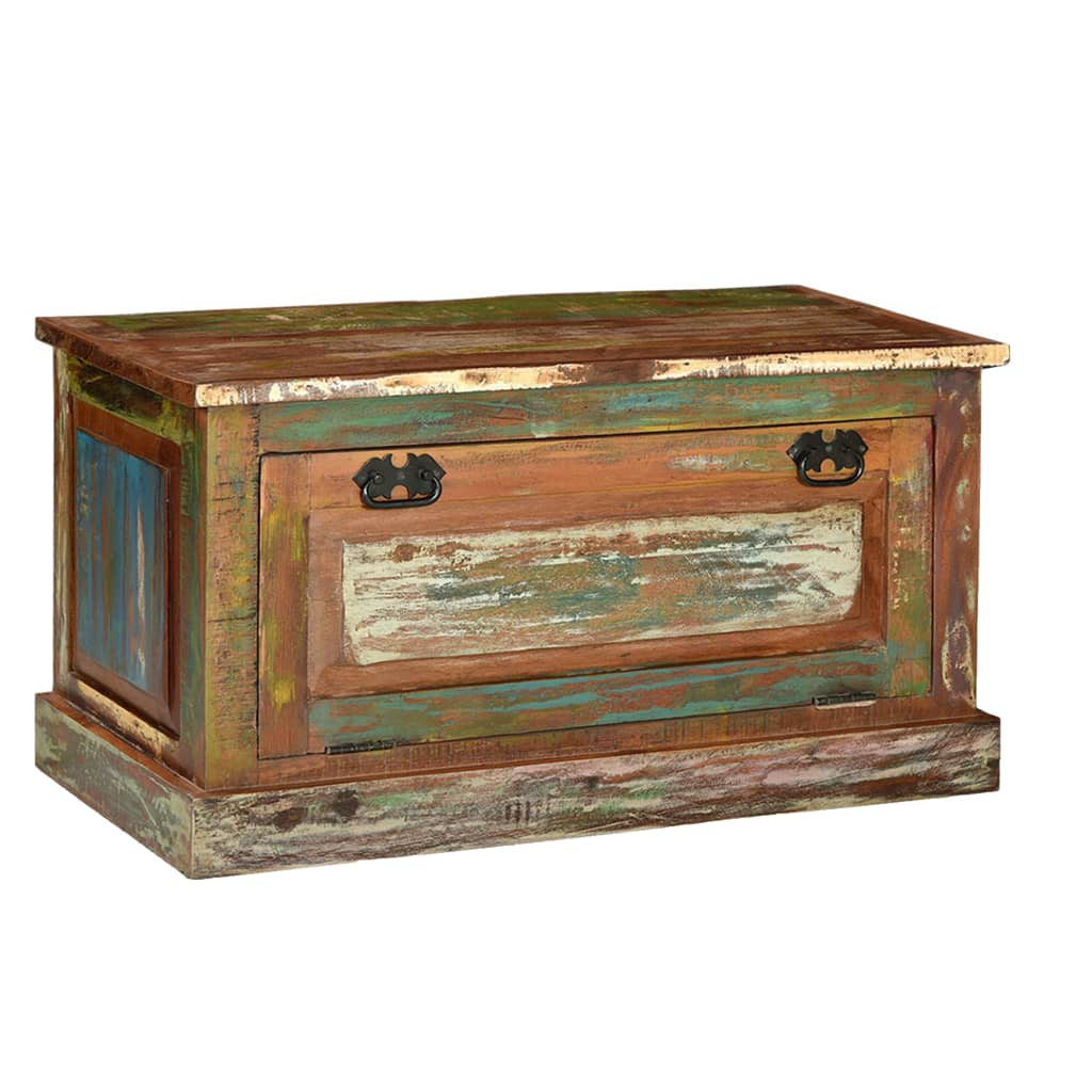 Arc Shoe Storage Bench Multicolor Solid Reclaimed Wood 1 Compartment
