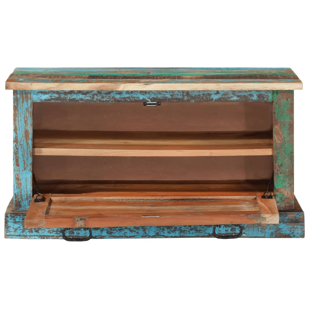 Arc Shoe Storage Bench Multicolor Solid Reclaimed Wood 1 Compartment