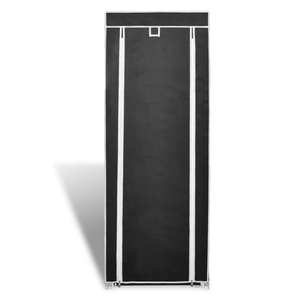Mode Shoe Rack Fabric & Powder-Coated Steel 10 Tiers Tall & Narrow