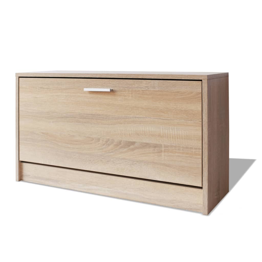 Freya Shoe Rack Oak 1 Compartment Wide & Deep