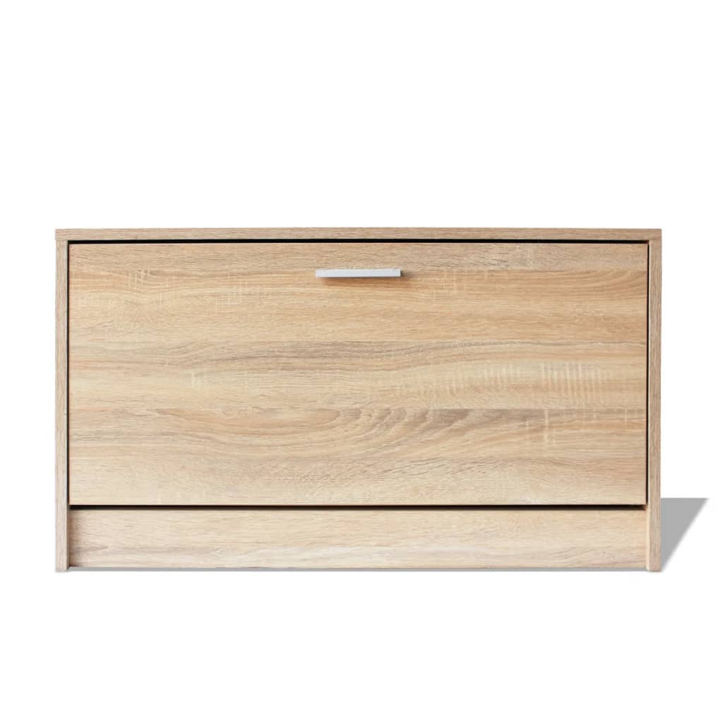 Freya Shoe Rack Oak 1 Compartment Wide & Deep