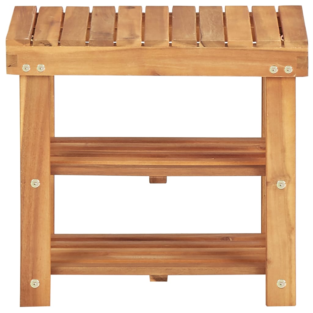 Mode Shoe Rack Natural Solid Acacia Compact 3 Tiers