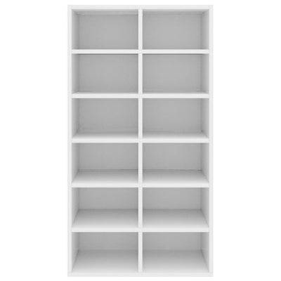 Shoe Rack Sonoma Oak 12 Compartments Tall
