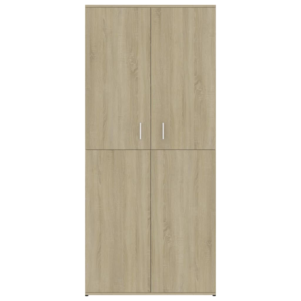 Shoe Cabinet Sonoma Oak Tall 4 Compartments