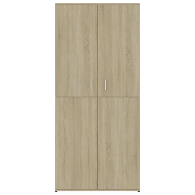Shoe Cabinet Sonoma Oak Tall 4 Compartments