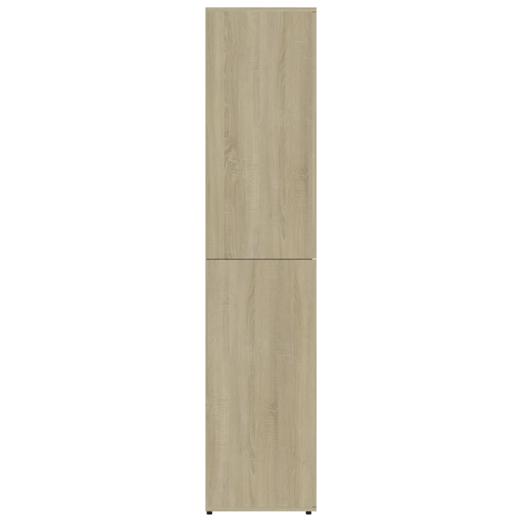 Shoe Cabinet Sonoma Oak Tall 4 Compartments