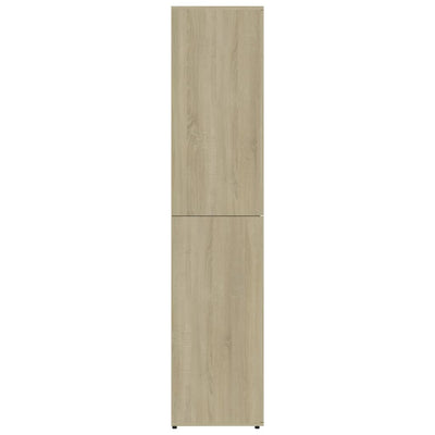Shoe Cabinet Sonoma Oak Tall 4 Compartments