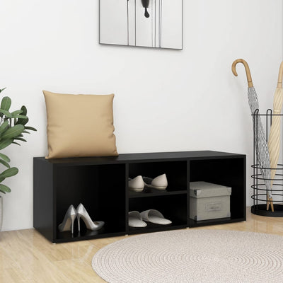 Shoe Storage Bench Natural Oak Wide & Deep 4 Compartments