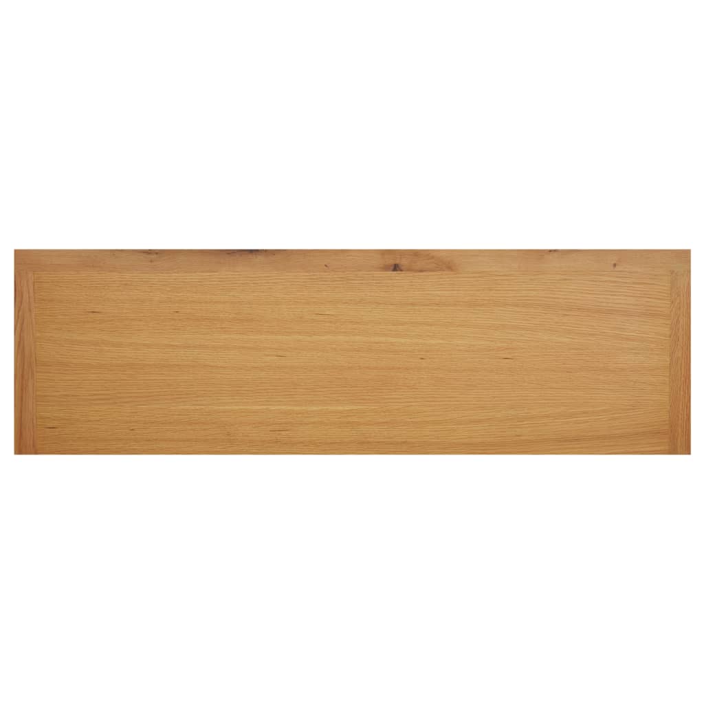 Shoe Rack Natural Solid Oak 8 Compartments Rectangular