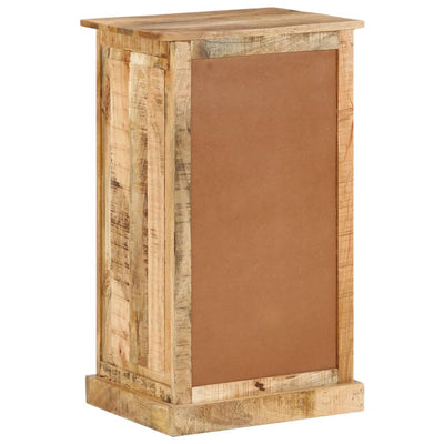 Shoe Cabinet Solid Walnut 3 Compartments Rectangular