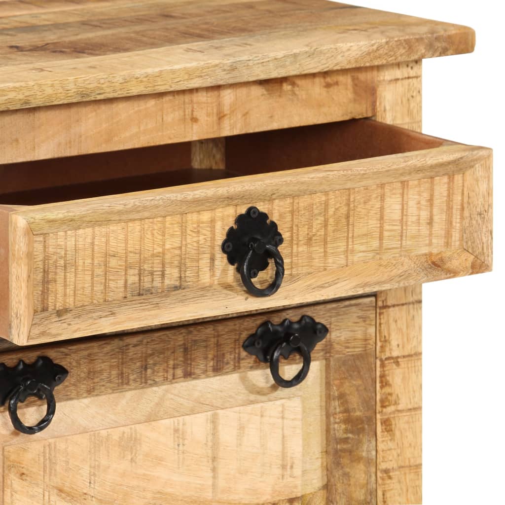 Shoe Cabinet Solid Walnut 3 Compartments Rectangular