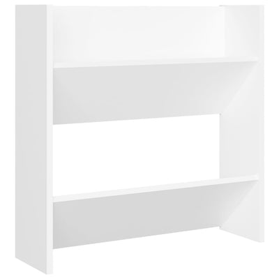 Set of 4 2 Pair Modern 23" Wall Mounted Wooden Shoe Cabinet