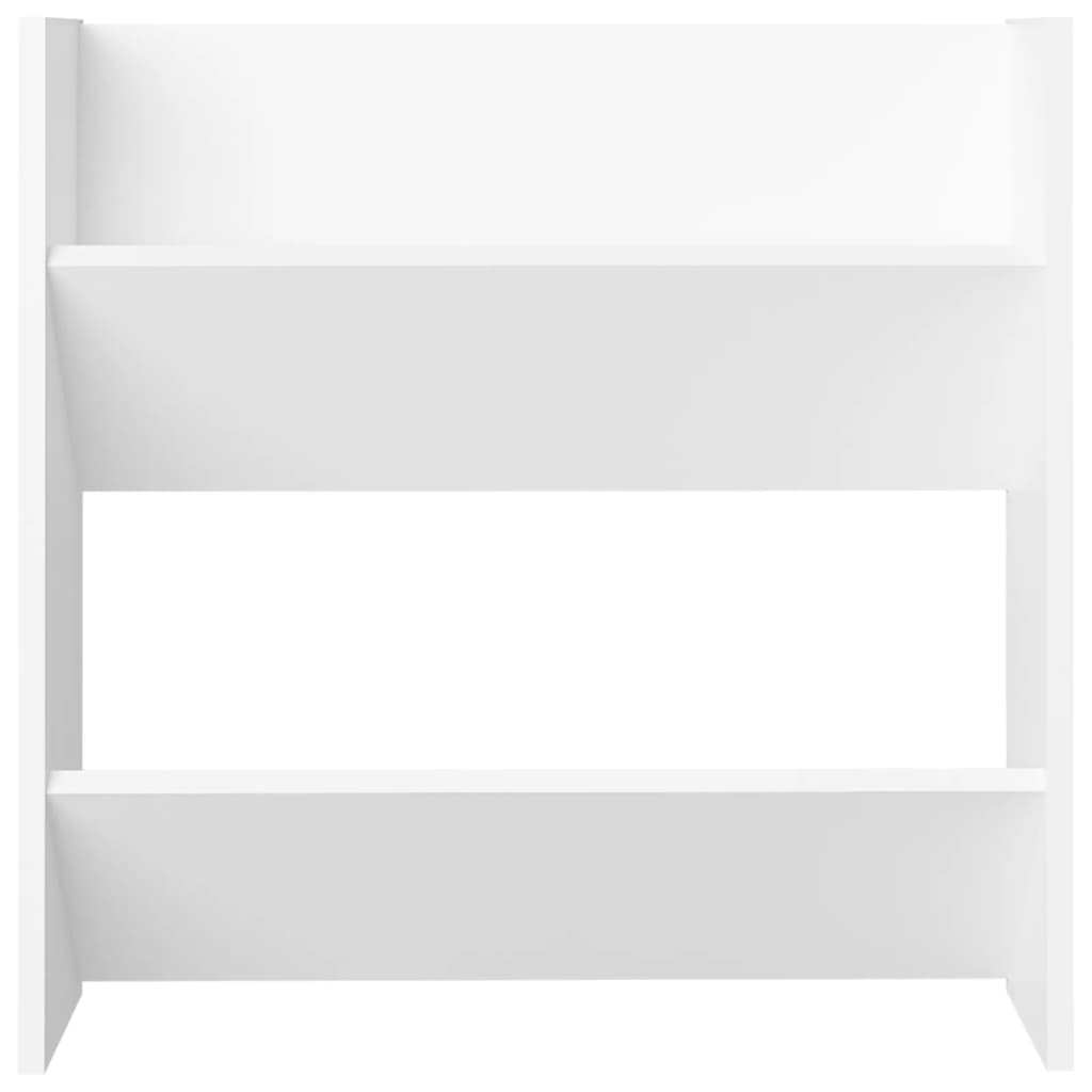 Set of 4 2 Pair Modern 23" Wall Mounted Wooden Shoe Cabinet