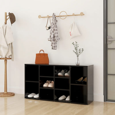 Shoe Storage Bench Natural Oak Rectangular 10 Compartments