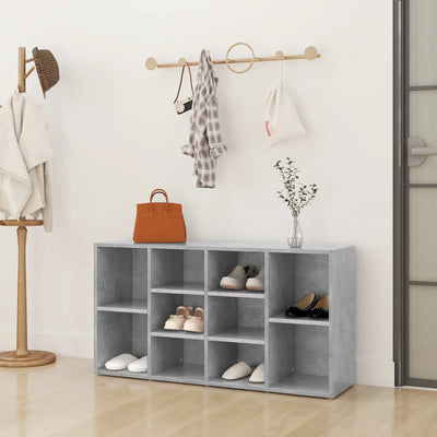 Shoe Storage Bench Natural Oak Rectangular 10 Compartments
