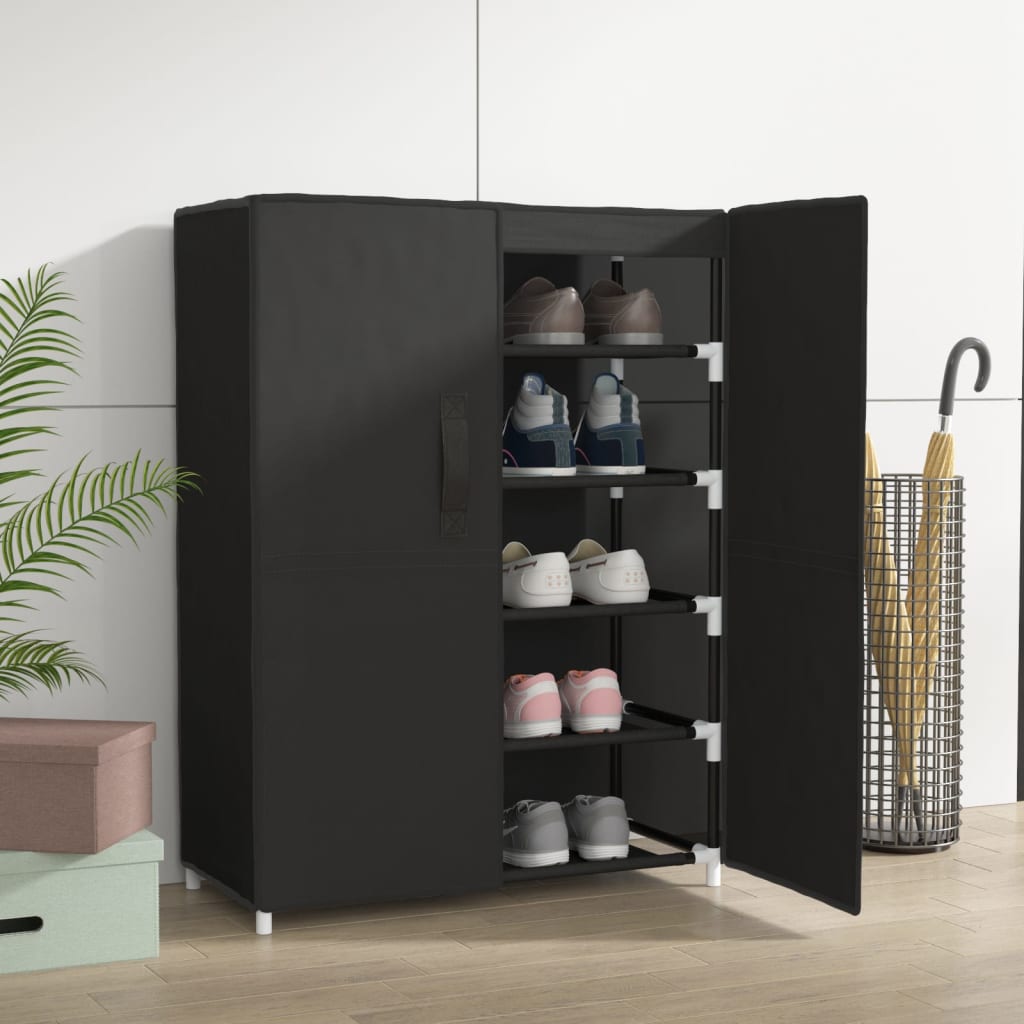 Shoe Rack Non-Woven Fabric & Steel  Light Weight Medium Height