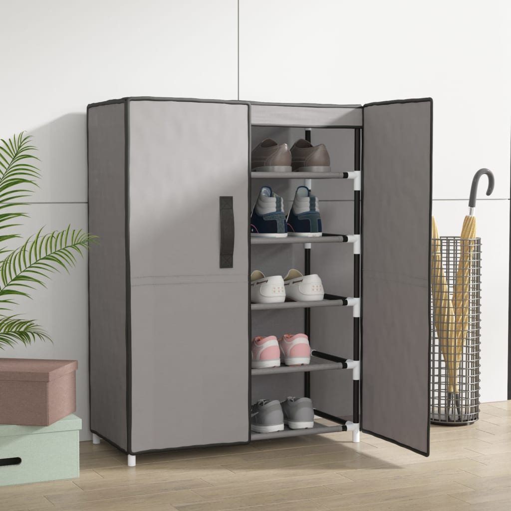 Shoe Rack Non-Woven Fabric & Steel  Light Weight Medium Height