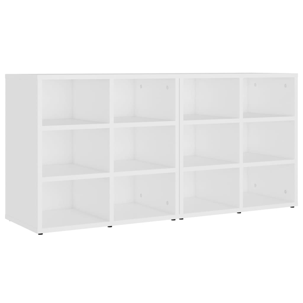 Shoe Storage Cabinet Sonoma Oak 12 Compartments Wide & Long