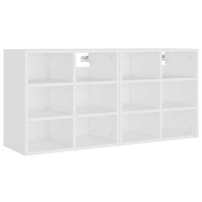Shoe Storage Cabinet Sonoma Oak 12 Compartments Wide & Long