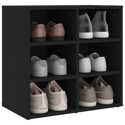Shoe Storage Cabinet Sonoma Oak 6 Compartments Rectangular