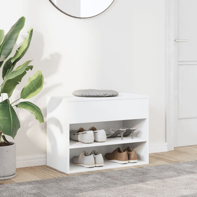 Shoe Storage Bench Sonoma Oak 3 Compartments Wide & Long