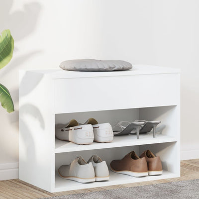 Shoe Storage Bench Sonoma Oak 3 Compartments Wide & Long