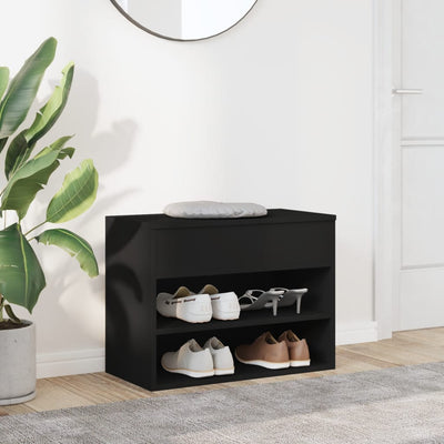 Shoe Storage Bench Sonoma Oak 3 Compartments Small