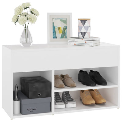 Shoe Storage Bench Sonoma Oak 5 Compartments Wide & Long