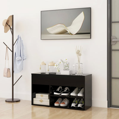 Shoe Storage Bench Sonoma Oak 5 Compartments Wide & Long