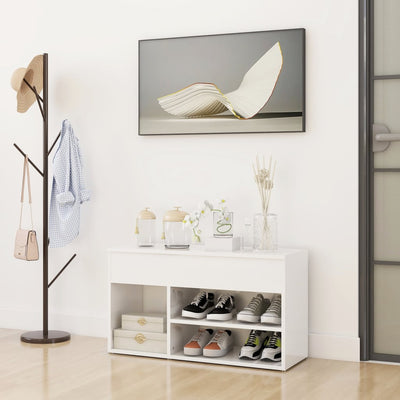 Shoe Storage Bench Sonoma Oak 5 Compartments Wide & Long