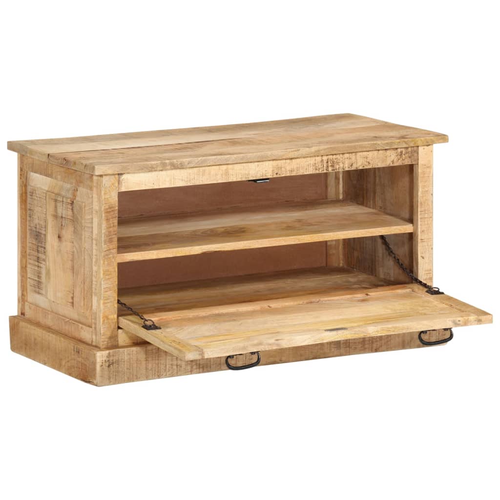 Shoe Storage Bench Natural Solid Acadia 1 Compartment