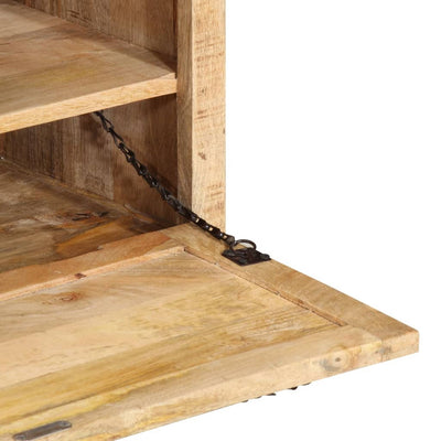 Shoe Storage Bench Natural Solid Acadia 1 Compartment