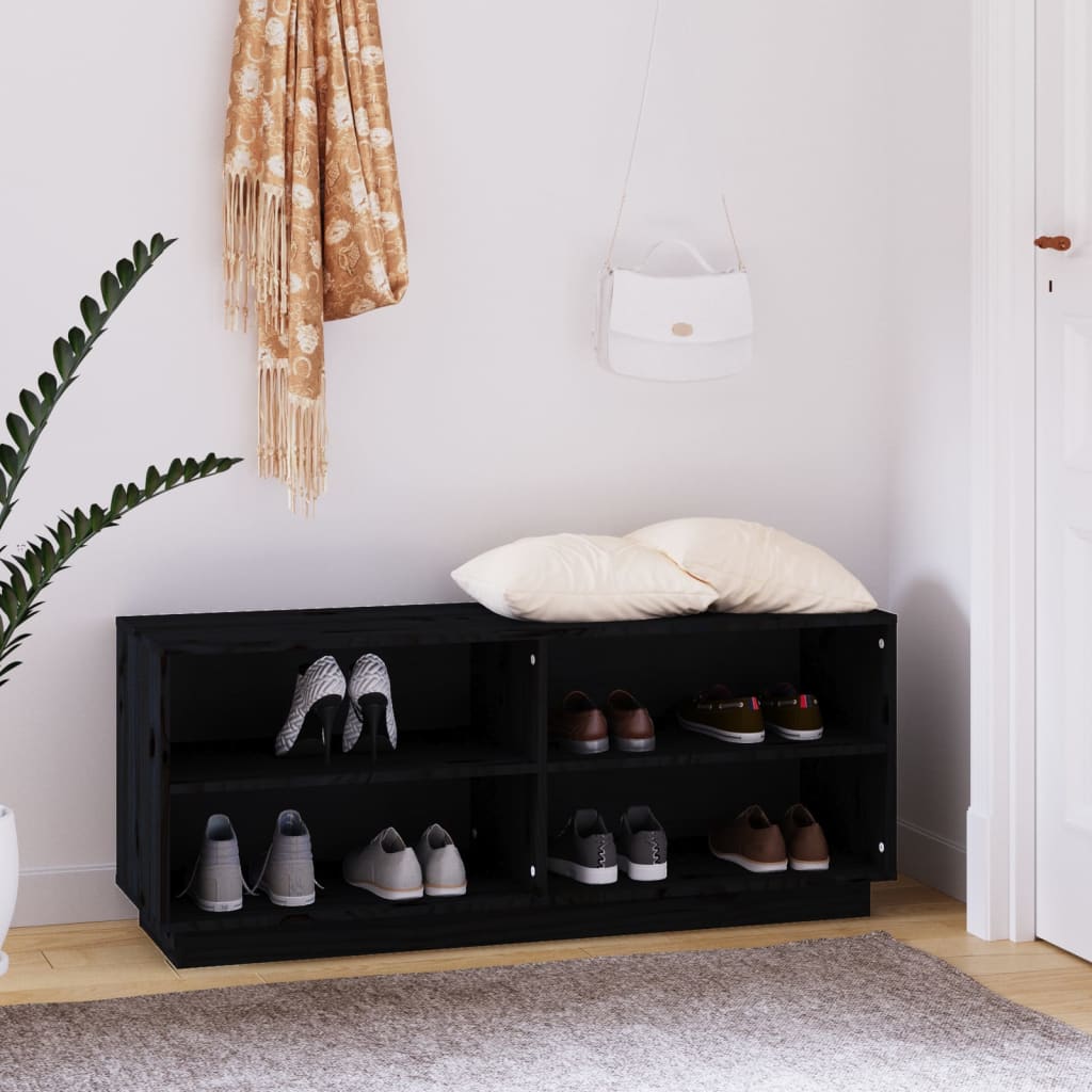 15 Pair 43" Scandinavian Solid Pine Shoe Bench