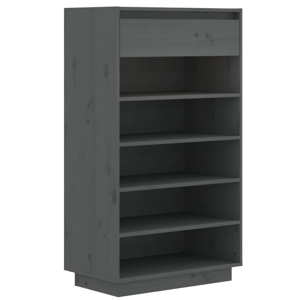 Wooden Shoe Cabinet Solid Pine 6 Compartments Tall