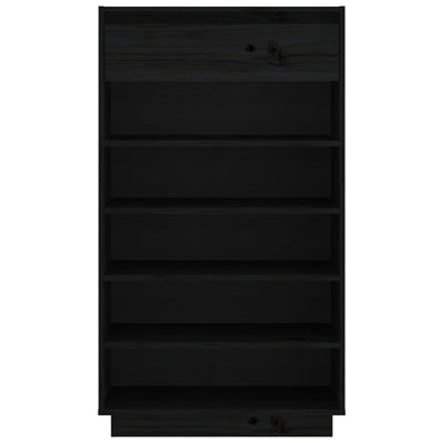 Wooden Shoe Cabinet Solid Pine 12 Compartments Tall
