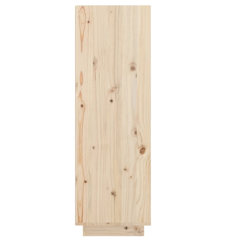 15 Pair 11" Tall & Narrow Scandinavian Solid Pinewood Shoe Cabinet