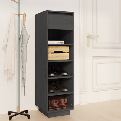 15 Pair 11" Tall & Narrow Scandinavian Solid Pinewood Shoe Cabinet