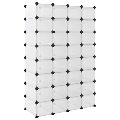 Shoe Rack Transparent Polypropylene & Steel Large Stackable