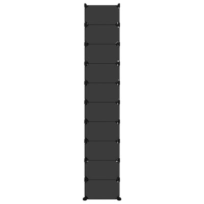 Shoe Rack Transparent Polypropylene & Steel Large Stackable