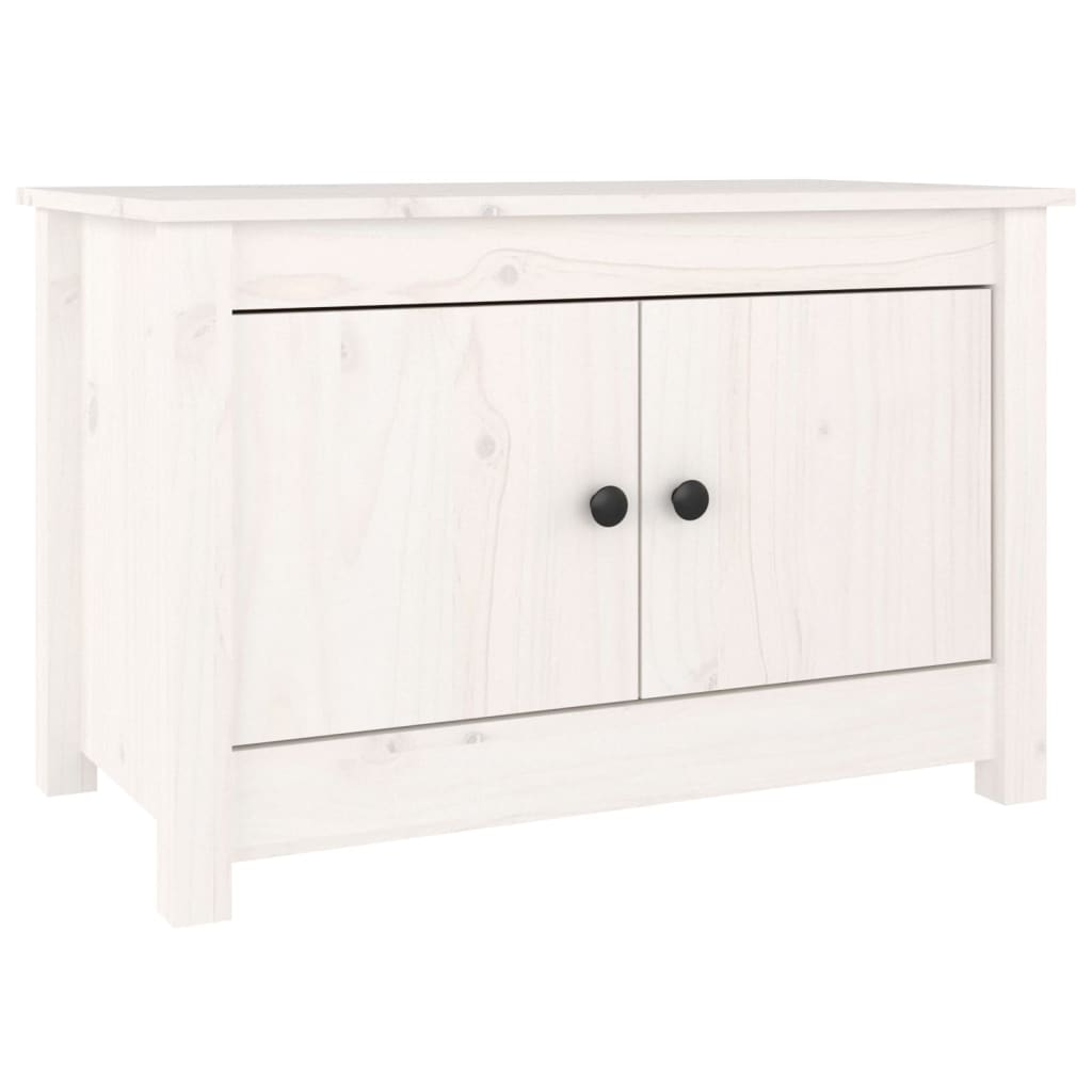 Shoe Cabinet Solid Pine Wood Wide & Deep 2 Compartments