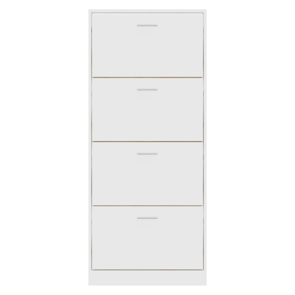 Shoe Cabinet Natural Solid Pine 1 Drop-Down Drawers