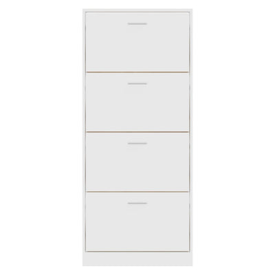 Shoe Cabinet Natural Solid Pine 1 Drop-Down Drawers