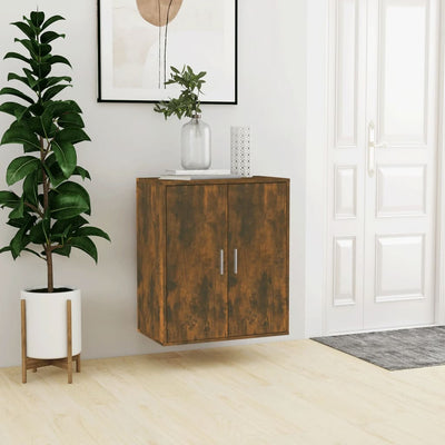18 Pair 23" Smoked Oak Shoe Cabinet With 5 Tiers