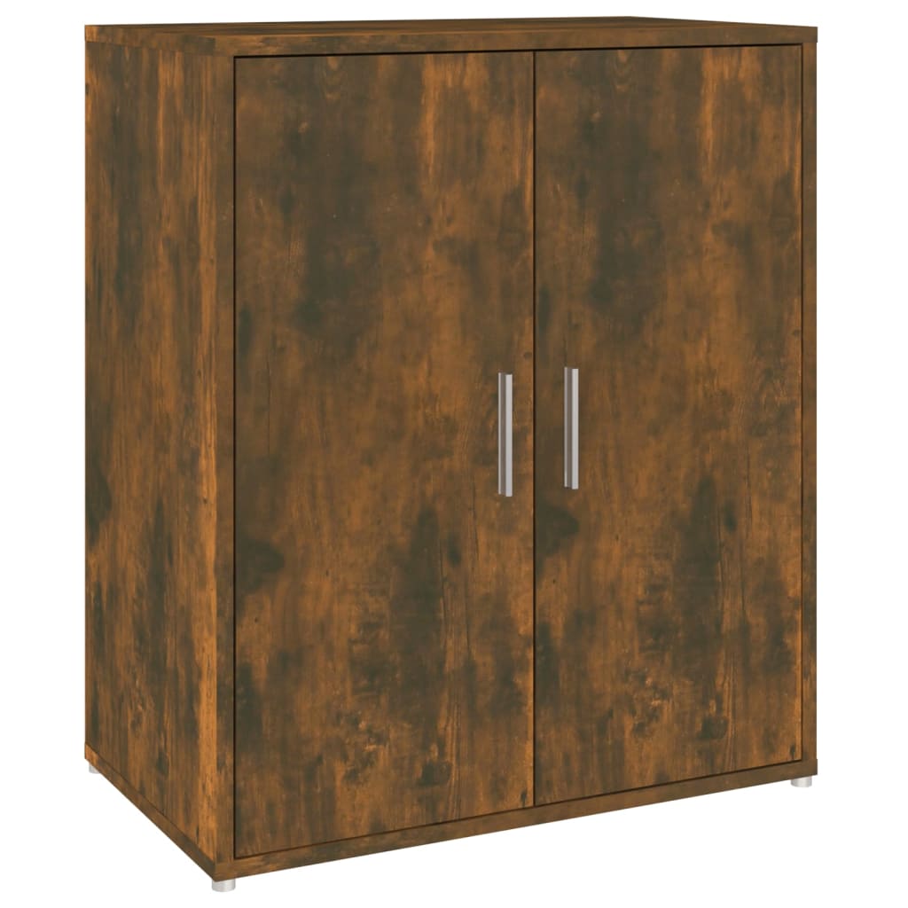 18 Pair 23" Smoked Oak Shoe Cabinet With 5 Tiers