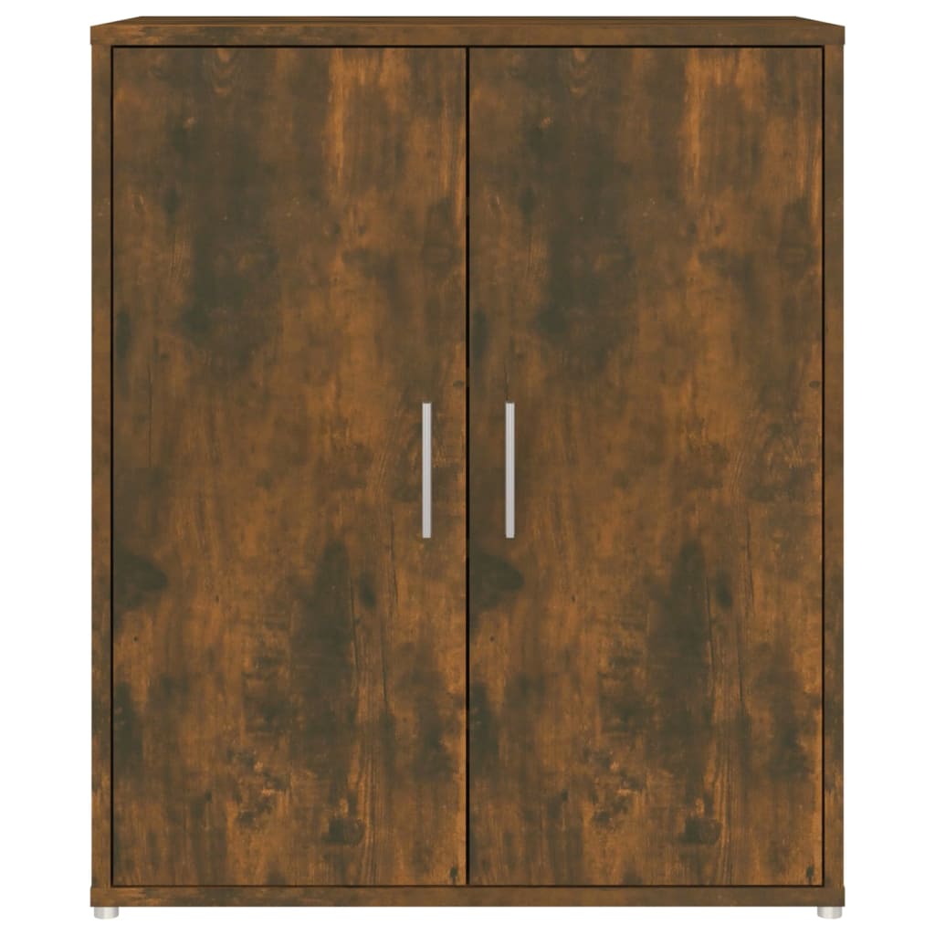 18 Pair 23" Smoked Oak Shoe Cabinet With 5 Tiers
