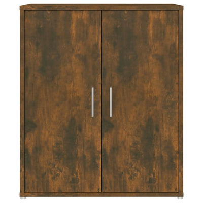 18 Pair 23" Smoked Oak Shoe Cabinet With 5 Tiers