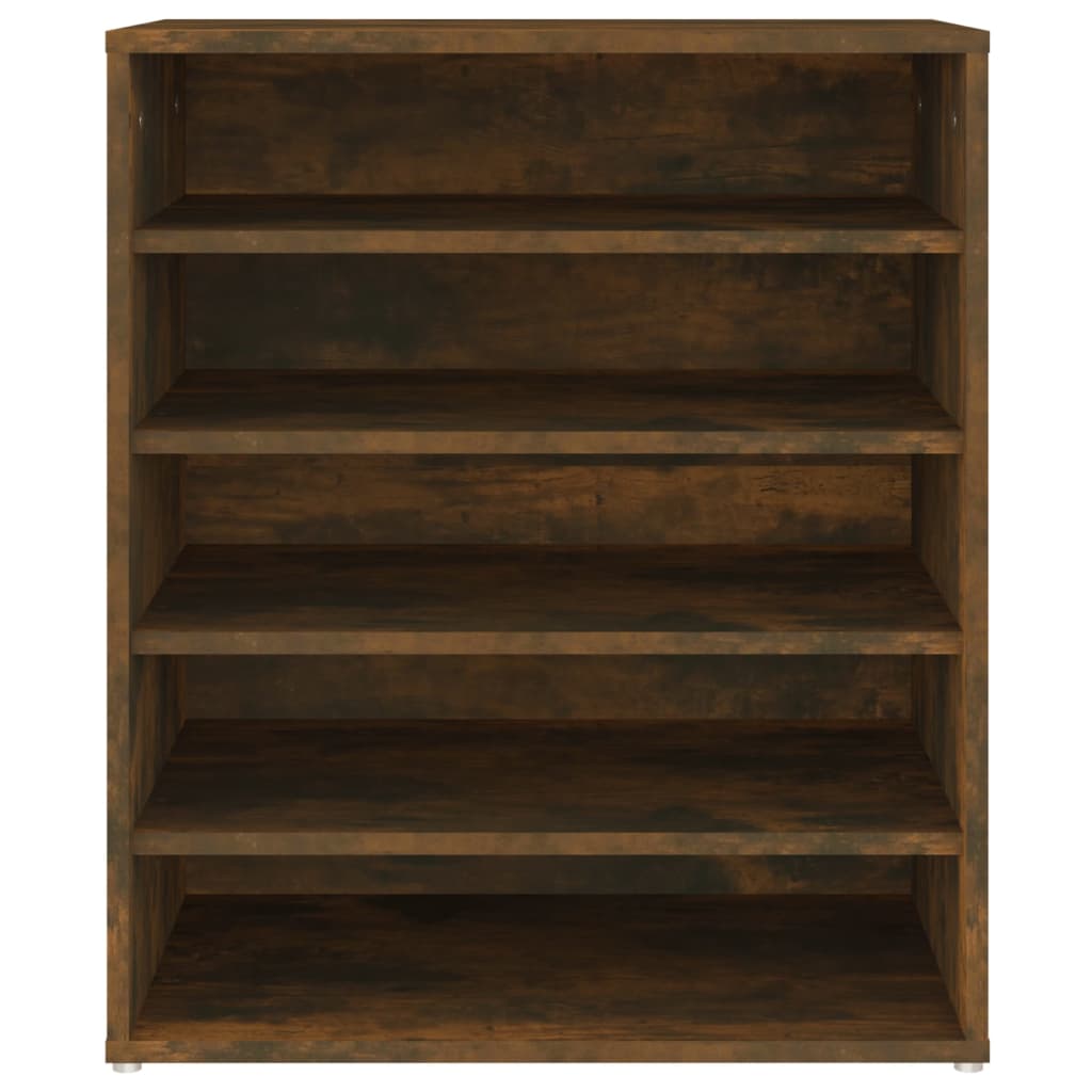 Shoe Cabinet Smoked Oak 5 Drawers Tall & Wide