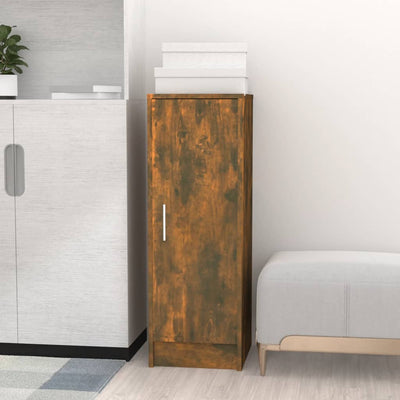 Shoe Cabinet Smoked Oak 6 Drawers Tall