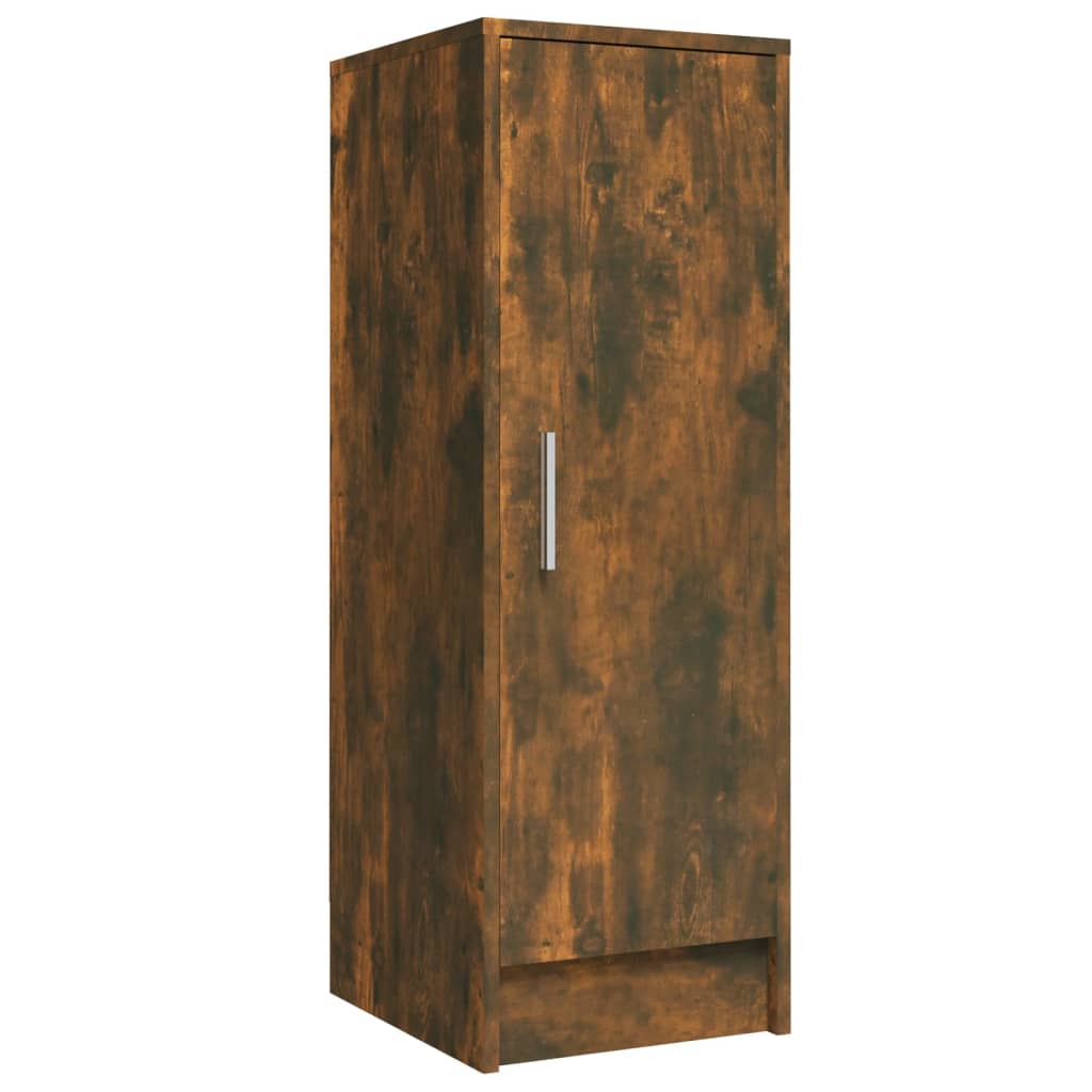 Shoe Cabinet Smoked Oak 6 Drawers Tall